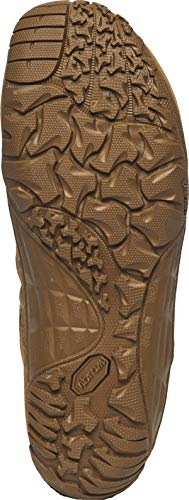 Tactical Research Mini-Mil TR105 8" Tactical Boots for Men - Minimalist Army/Air Force OCP ACU Coyote Brown Leather with Low Drop and Slip-Resistant Vibram Tarsus Outsole