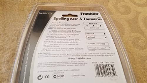 Franklin Spelling Ace u0026 Thesaurus sa-206