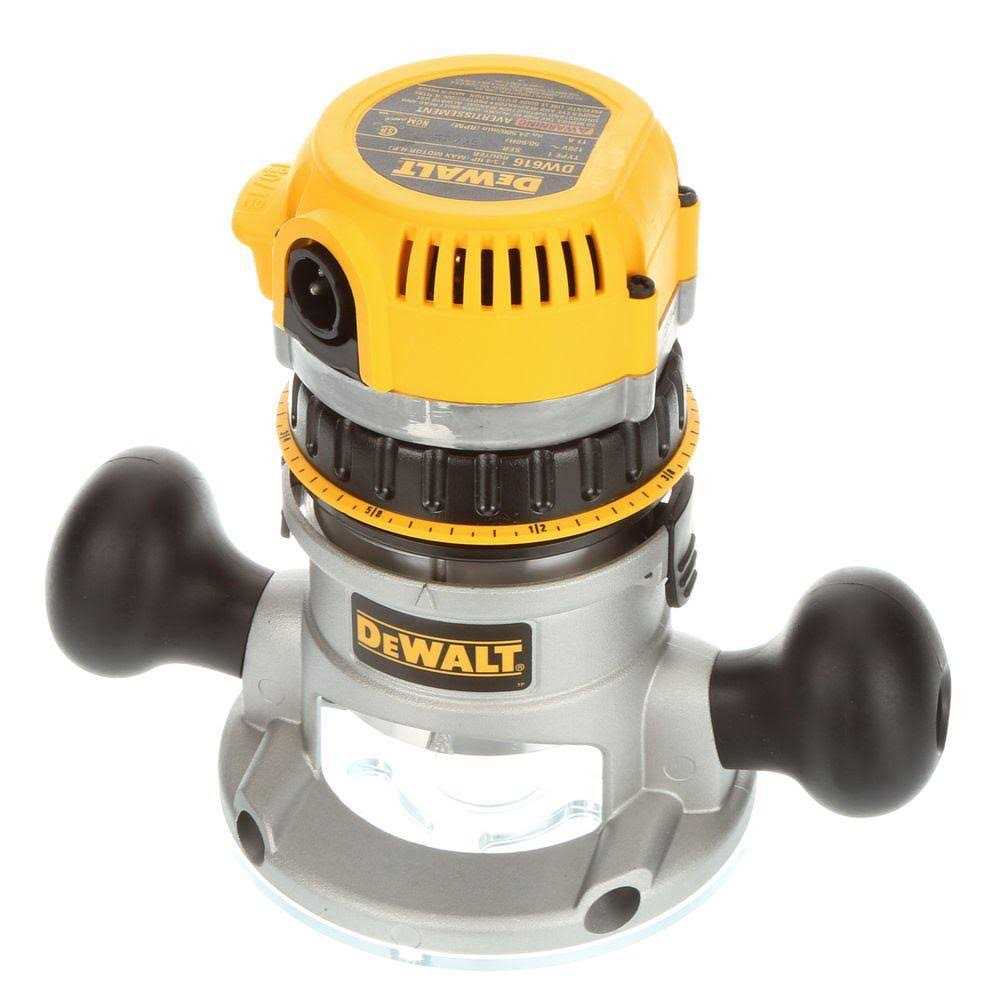 Dewalt DW616PK 1-3/4 HP Fixed Base Plunge Router Combo Kit - Shop Hardware Tools Online Store