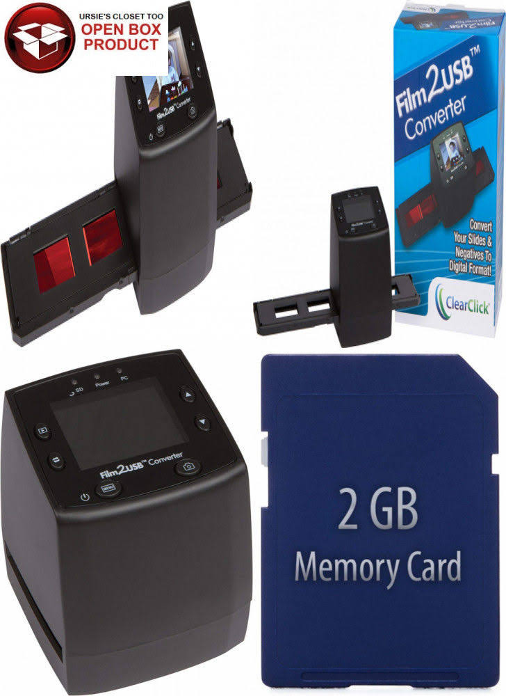 Clearclick Film to USB Converter 35mm Slide and Negative Scanner with 2.3x22 Color