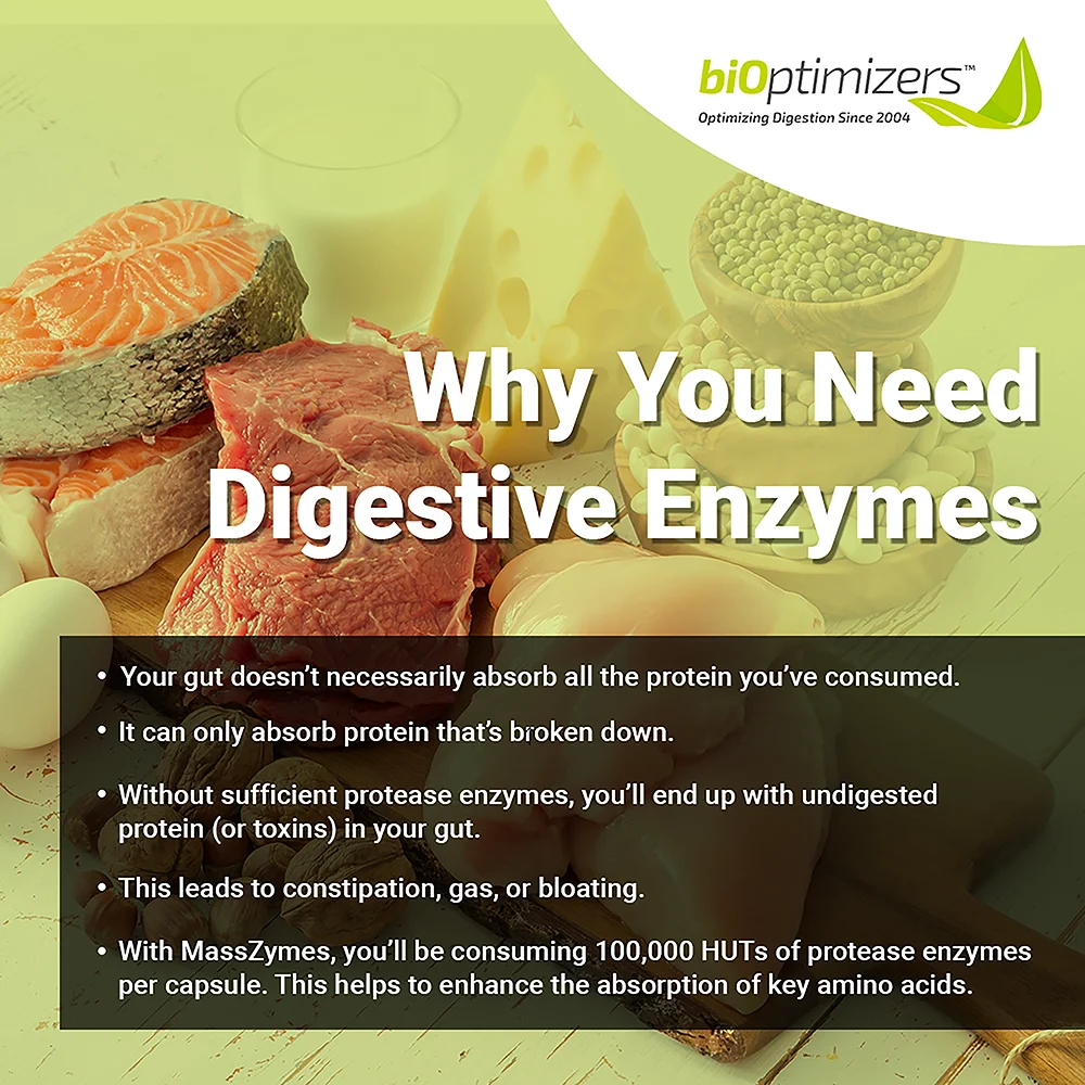 MassZymes & P3-OM by BiOptimizers (370 Capsules)
