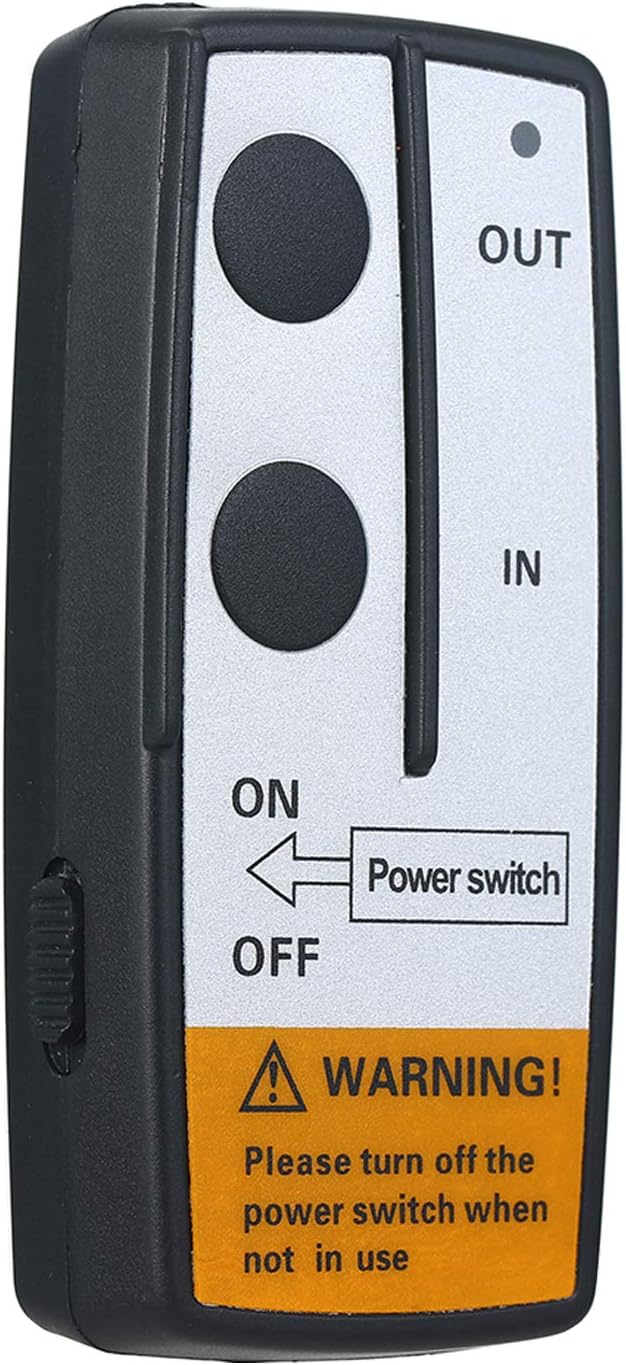 Yuangang 12V-24V 50ft Smart Winch Wireless Remote Control Switch Set E Universal Indicator Light for Jeep Truck ATV