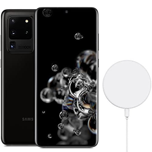Samsung Galaxy S20 Ultra 5G (128GB, 12GB) 6.9" AMOLED, Snapdragon 865, 108MP Camera, 5G Volte (GSM+CDMA) AT&T Unlocked (T-Mobile, Verizon, Global, Metro) G988U (Fast Wireless Charging Bundle, Black)