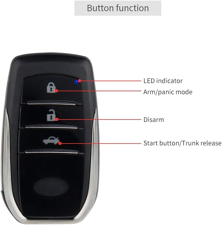 EASYGUARD EC002-T2 PKE car Alarm System keyless Entry auto Start Starter Push Start Button Password keypad Rolling Code