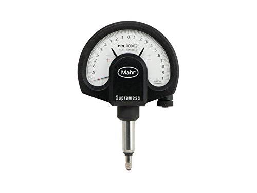 Mahr Federal 4335900 1002 Z Millimess Mechanical Dial Comparator, 0.001x22 Range, 0.00002x22 Resolution, 0.315x22 Stem, Yellow