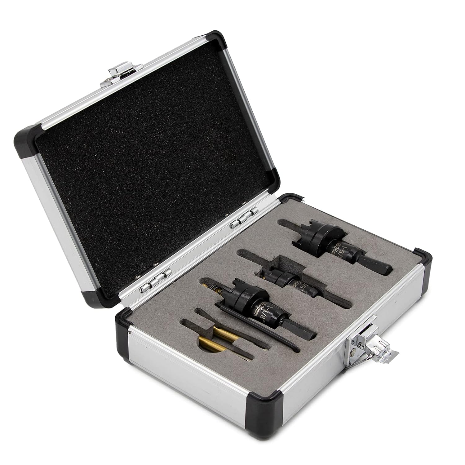 REETAI-FOUR 13Pcs TCT Hole Saw Kit,Tungsten Carbide Tipped Hole Saw Set, Hole Cutter Heavy Duty for Stainless Steel. (3/4-2-15/16)