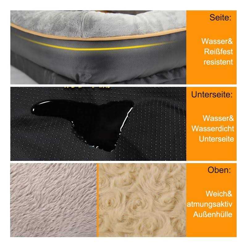 Joyelf Large Memory Foam Dog Bed, Orthopedic Dog Bed &amp; Sofa with Removable Washable Cover and Squeaker Toy as Gift - Pet Supplies online store