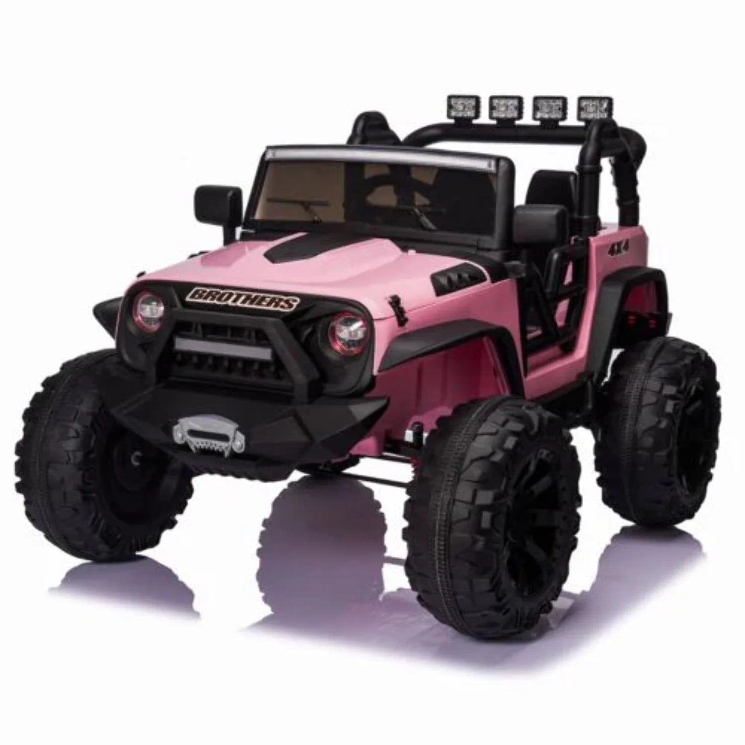 2-Seater 24V Ride-On Truck Toy with Remote Control and 400W Power for Kids - Curated Treasures Market