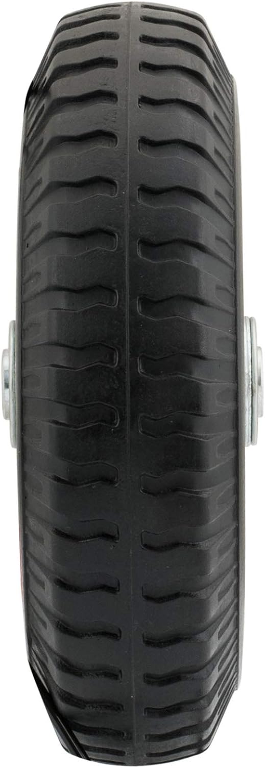 Marathon 2.80/2.50-4 Narrow Width Flat Free Hand Truck / Utility Cart Tire on Wheel, 3Centered Hub, 1/2 Bearings