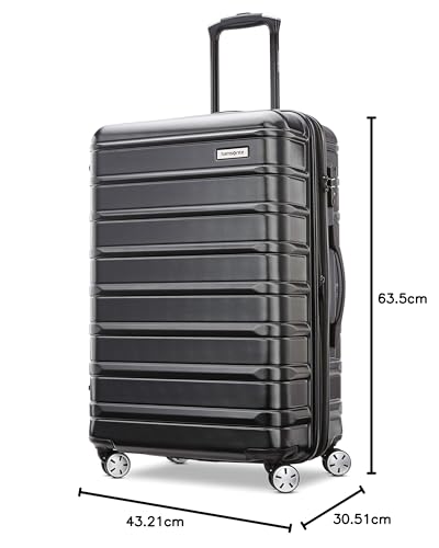 Samsonite Omni 2 Hardside Expandable Luggage with Spinner Wheels, 2-Piece Set (19/24), Lagoon Blue