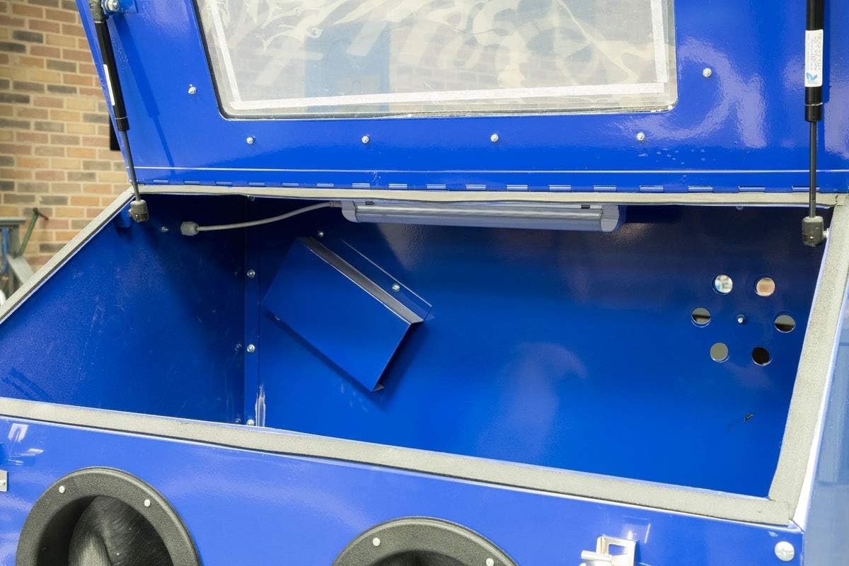 Eastwood B60 Abrasive Media Blast Cabinet Tool Holds Up to 120 Lbs of Media 7 CFM at 90 PSI Air Requirement