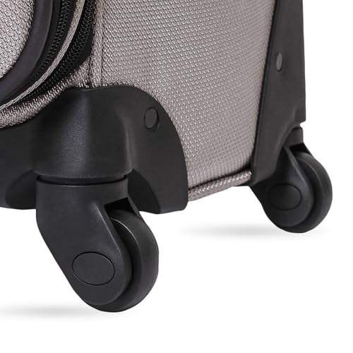 SwissGear Sion Softside Expandable Luggage, Black, Checked-Large 29-Inch