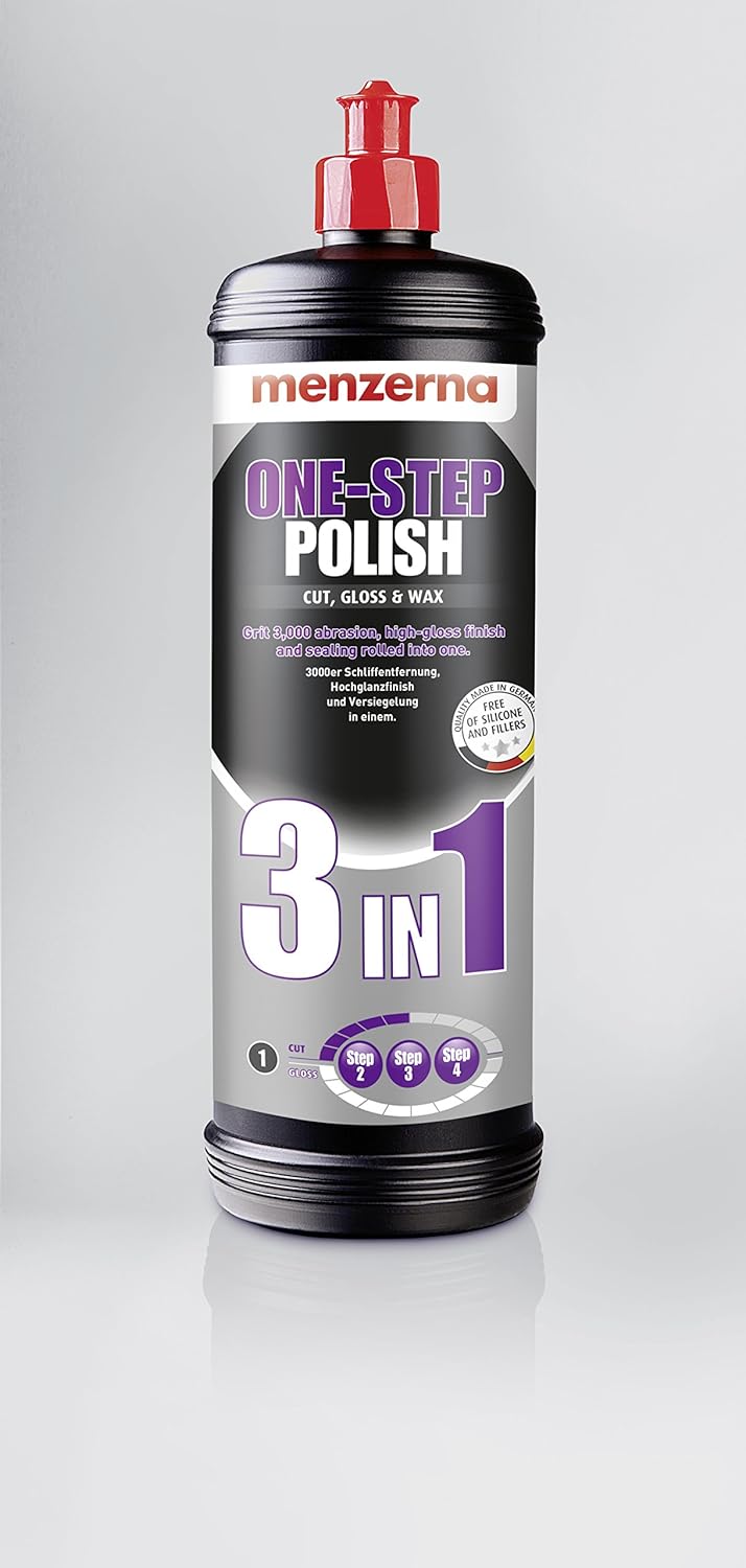 Menzerna 3 in 1 One Step Polish - Medium Cut Polish – high-Gloss Finish and Seal in one (32 fl oz) Pack of 2