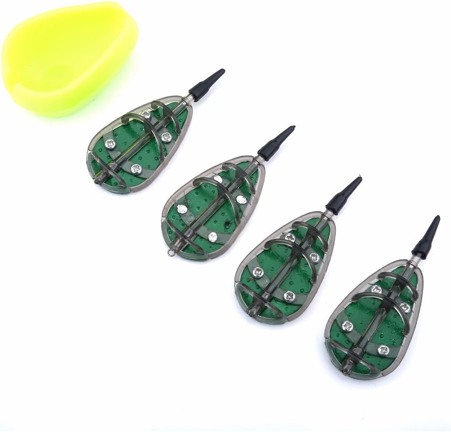 Fishing Feeder Mould, Carp Fishing Baits Feeder Mould Set Device Fishing Feeder Tool 30/40/50/60g Fishing Accessory