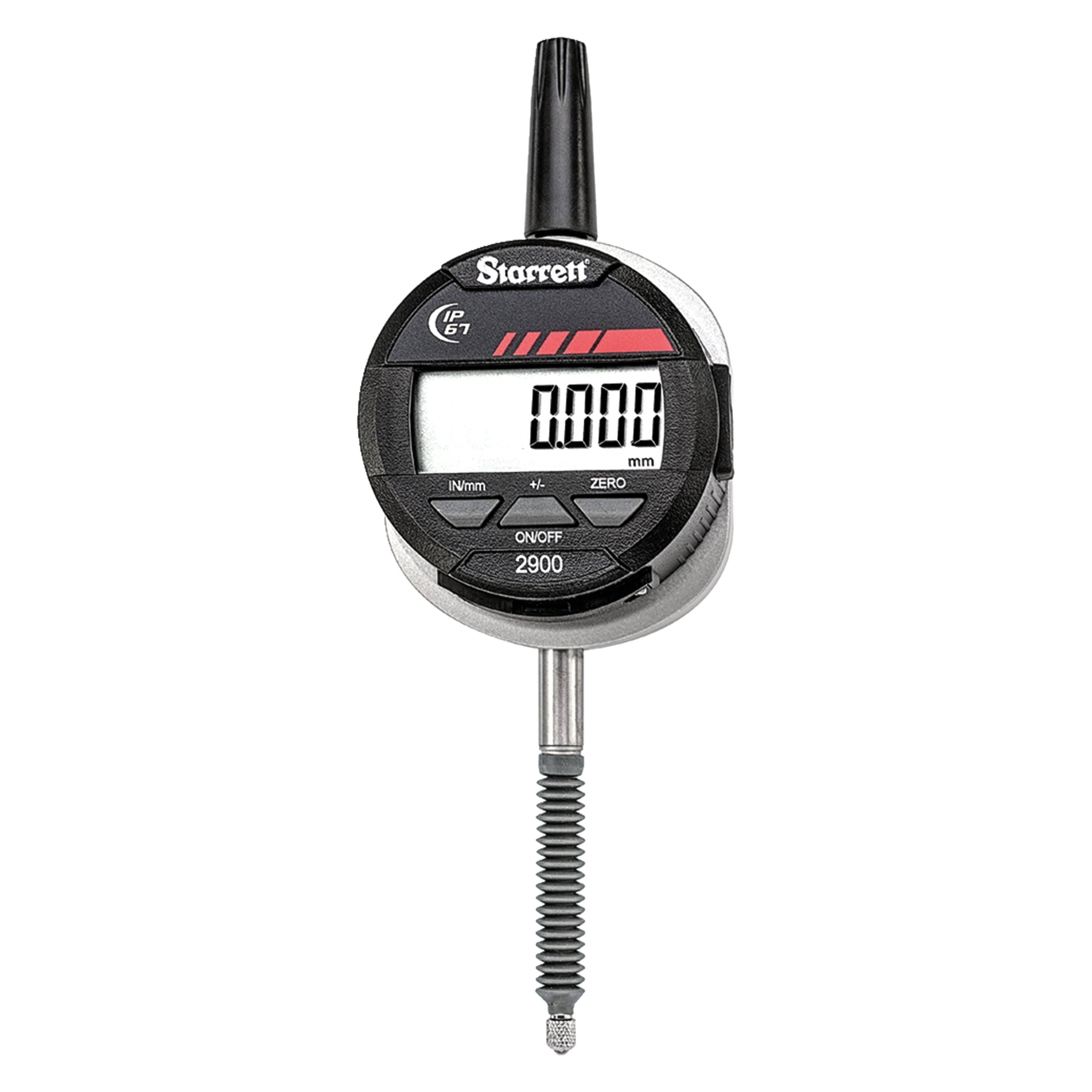 Starrett 2900-1Me-25 Electronic Indicator,0.5x22/25Mm Range