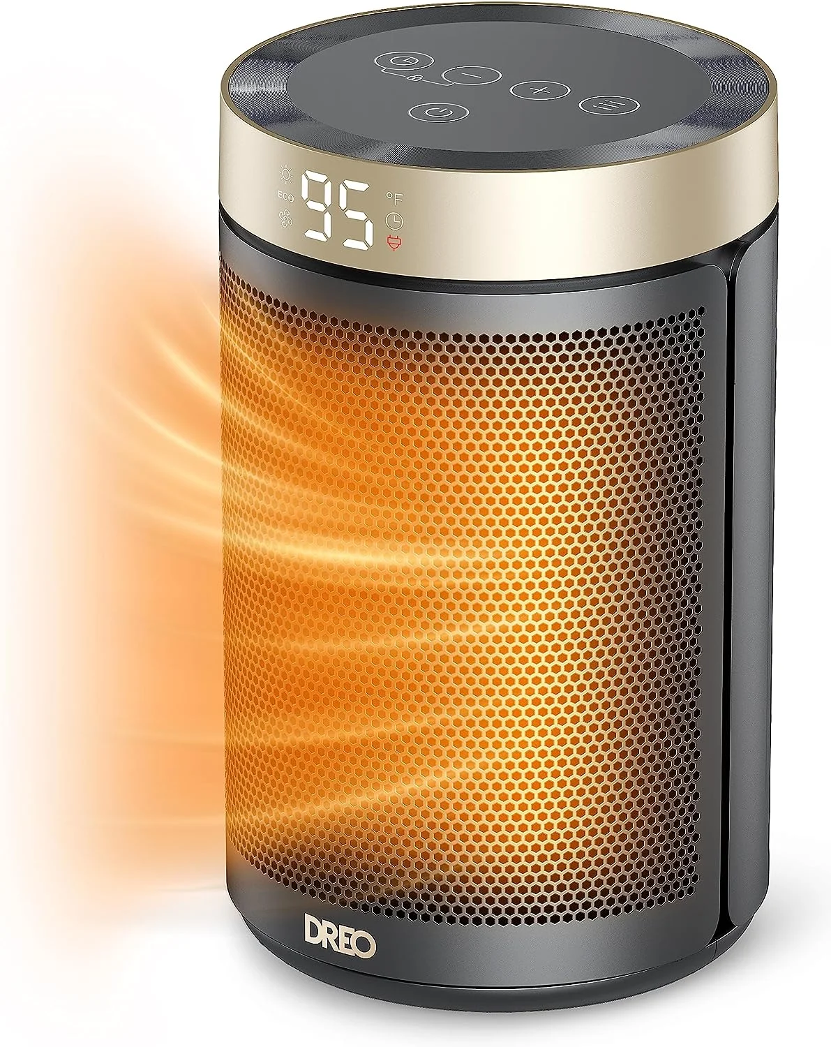 Space Heater Indoor, 25" 11.5ft/s Fast Portable Room Heater with Remote and Thermostat, 3 Modes, Overheating & Tip-Over Protection, Electric Heaters for Indoor Use, Bedroom, Office