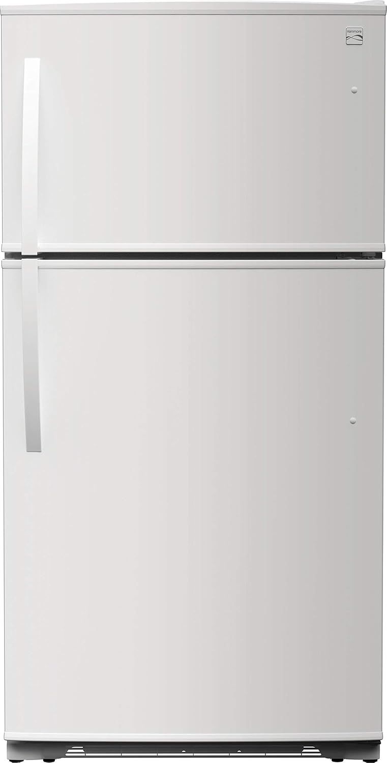 Kenmore 33 Top-Freezer Refrigerator with 21 Cubic Ft. Total Capacity, White