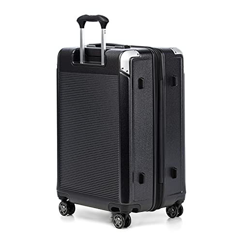 Travelpro Platinum Elite Hardside Expandable Carry on Luggage, 8 Wheel Spinner, TSA Lock, Hard Shell Polycarbonate Suitcase, Metallic Sand, Compact Carry on 20-Inch