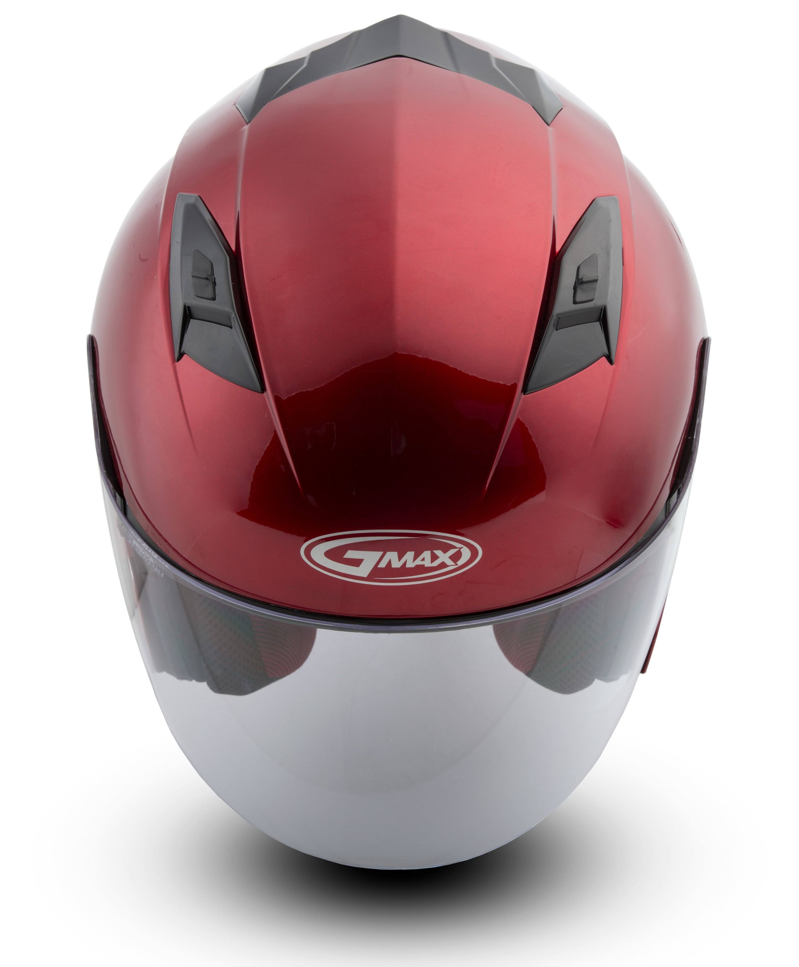 GMAX OF-77 Open-Face Helmet Candy Red