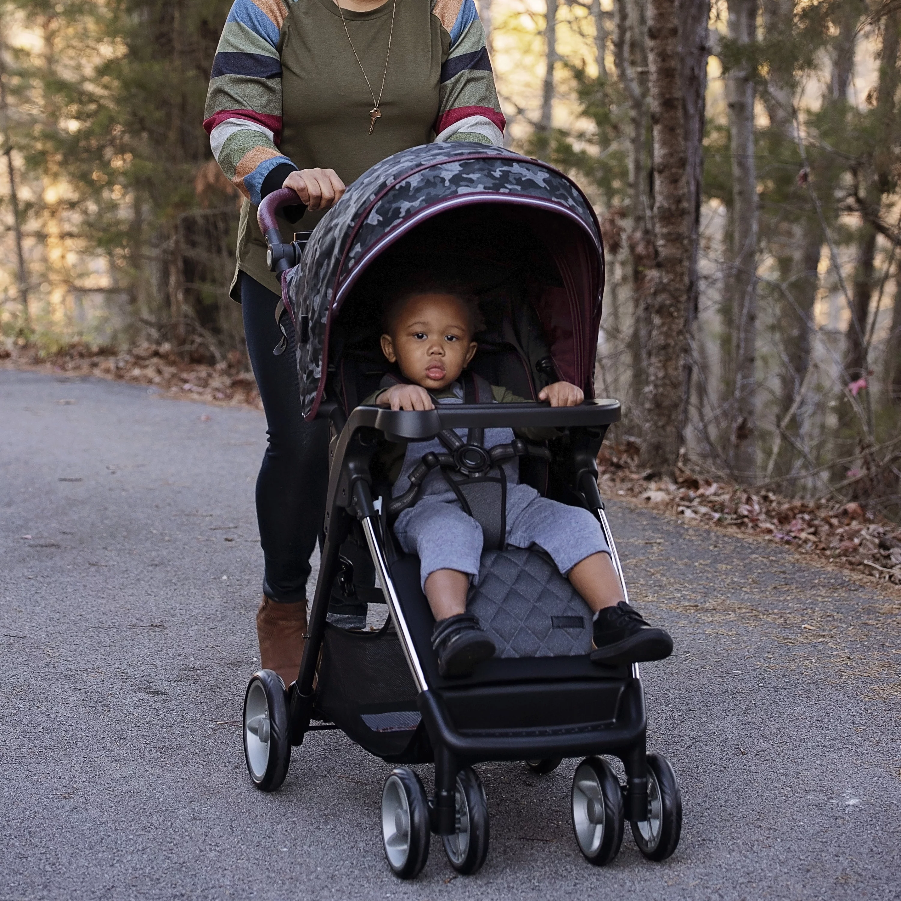 Monbebe Travel System Stroller & Infant Car Seat - Navy Camo