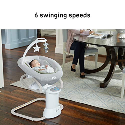 Graco Soothe My Way with Removable Rocker, Madden - Versatile Baby Swing & Portable Rocker