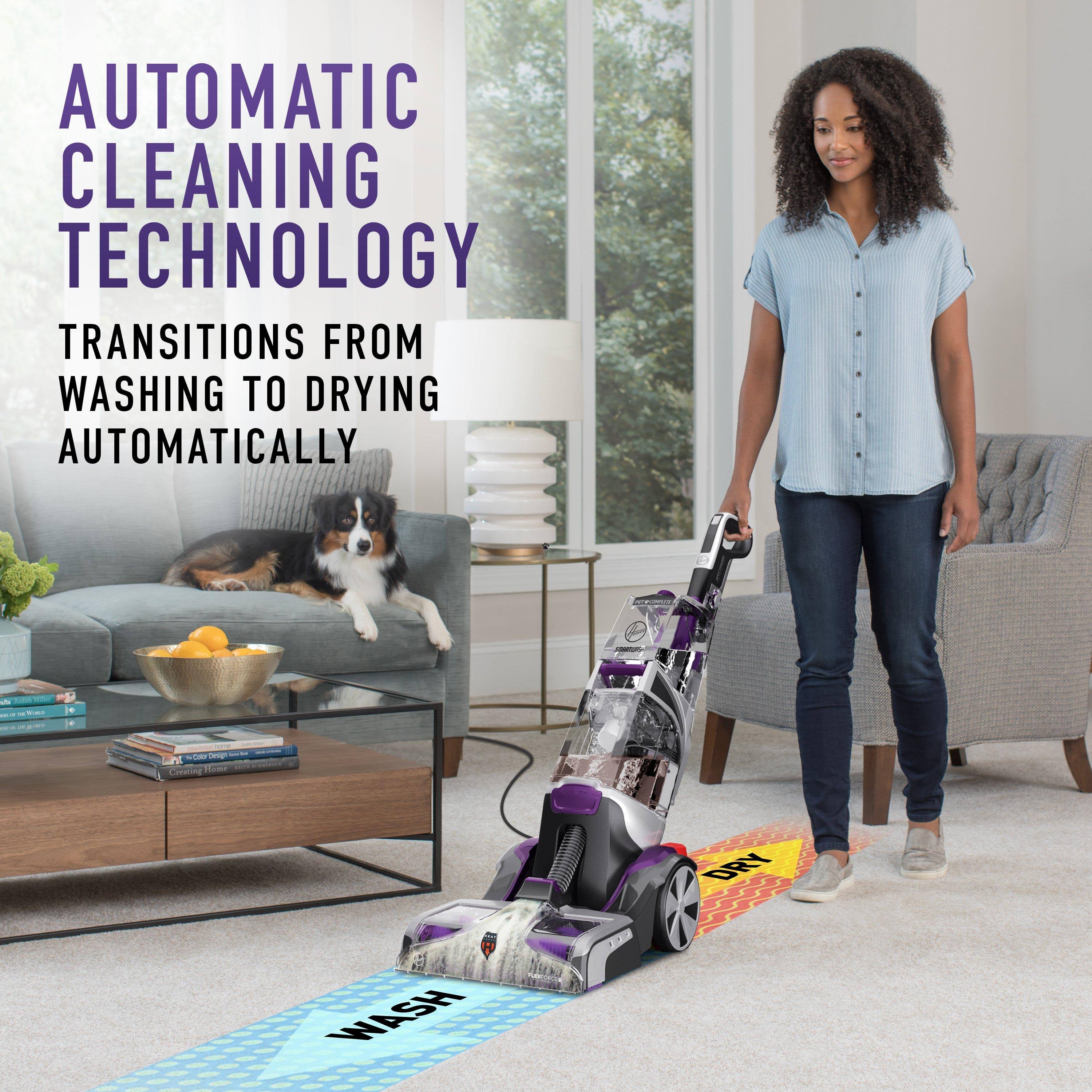Hoover SmartWash Automatic Pet Carpet Cleaner - Purple