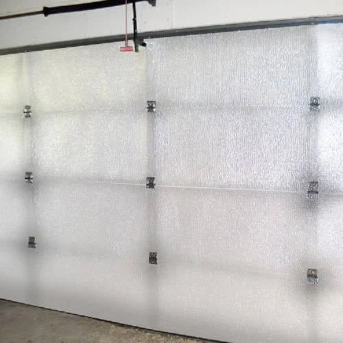 AES NASA Tech Reflective White Platinum Single Car Garage Door Insulation Foam Core Kit Fits Doors Up to 9ft by 7ft Technology M