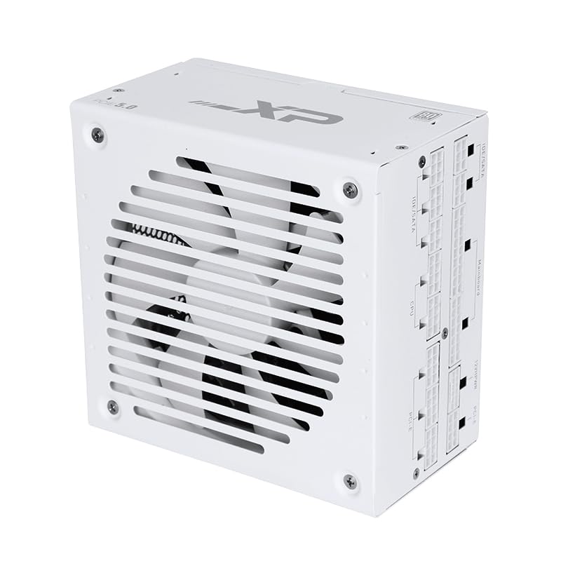 SAMA 850w Power Supply,XP Series White PSU ATX 3.0 & PCIE 5.0 ECO Fanless 80Plus Platinum Certified Full Modular Support RTX 40 Series