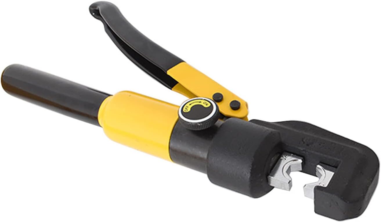 10 Ton Hydraulic Wire Battery Cable Lug Terminal Crimper Crimping Tool 8 Dies Fit for Crimping wires Pack of 2