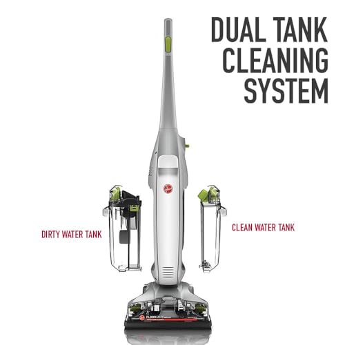 Hoover FloorMate Deluxe Hard Floor Cleaner Machine, Lightweight Cleaning Machine, Floor Scrubber with Spin Scrub Brushes, Wash and Dry Mode, Ideal for Hardwood, Vinyl, Tile, Laminate and More