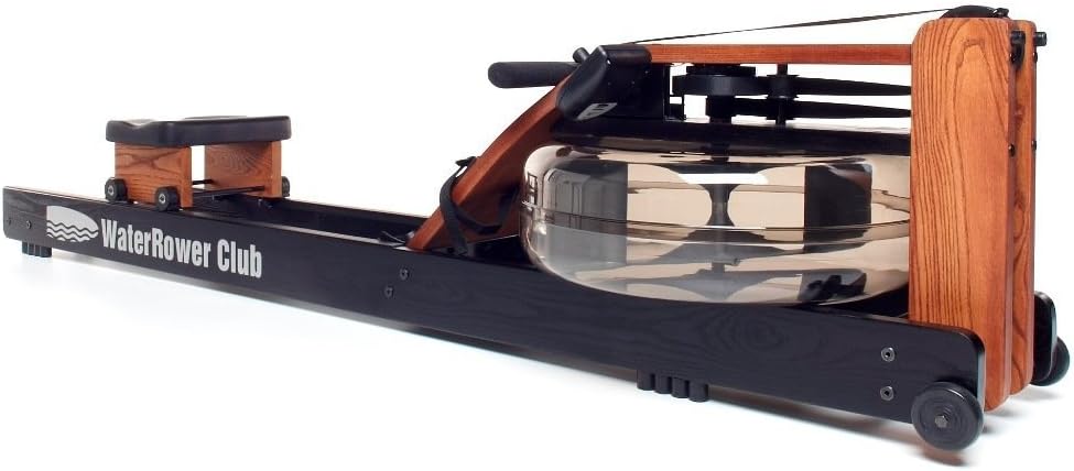 WaterRower Club Rowing Machine with S4 Monitor | USA Made | Original Handcrafted Erg Machine for Home Use & Gym | Best Warranty