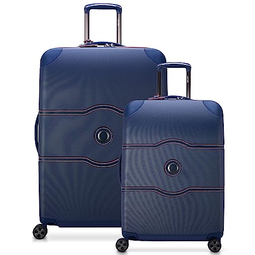 DELSEY PARIS Chatelet Air 2.0 Hardside Luggage with Spinner Wheels, Angora, Checked-Large 28 Inch