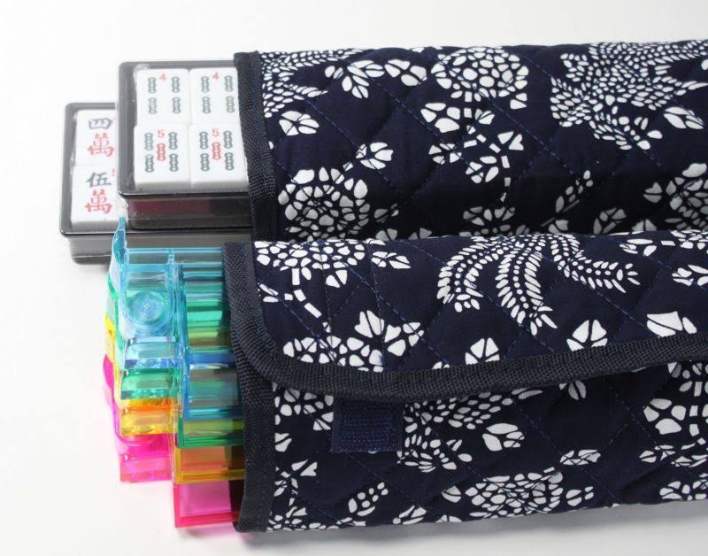 166 Tiles American Mahjong Set Blue Phoenix Soft Bag 4 Color Pushers/Racks Easy