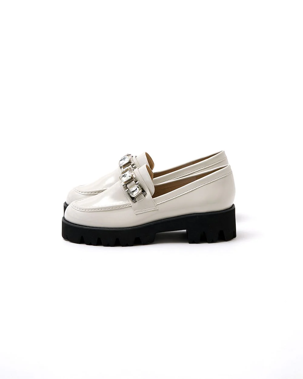 [24SS] Emma Francis Track Sole Beaded Loafers