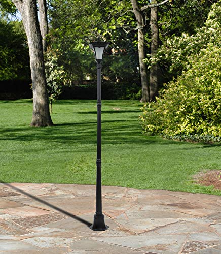 Sun-Ray 312074 Solar Lamp Post, 80", Black