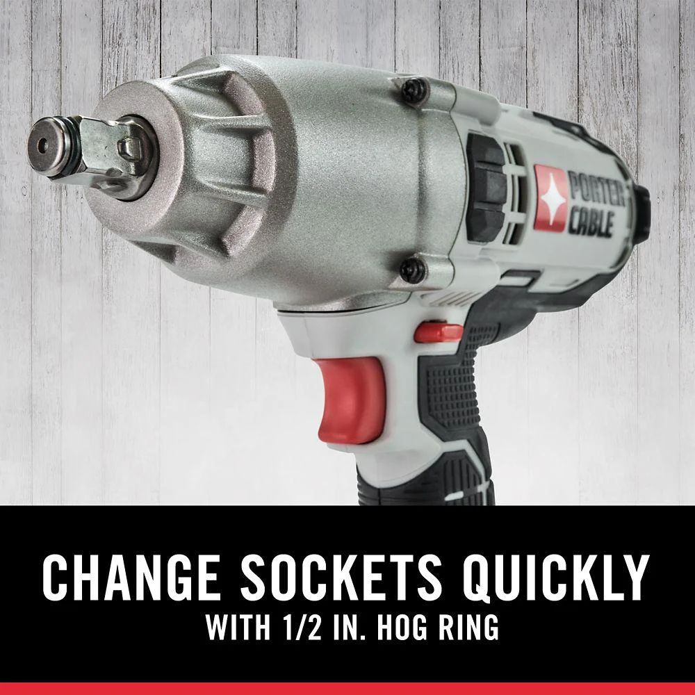 PORTER-CABLE PCC740LA 1/2 in. Drive 260 ft./lb. 20V Lithium-Ion Brushless / Cordless Impact Wrench