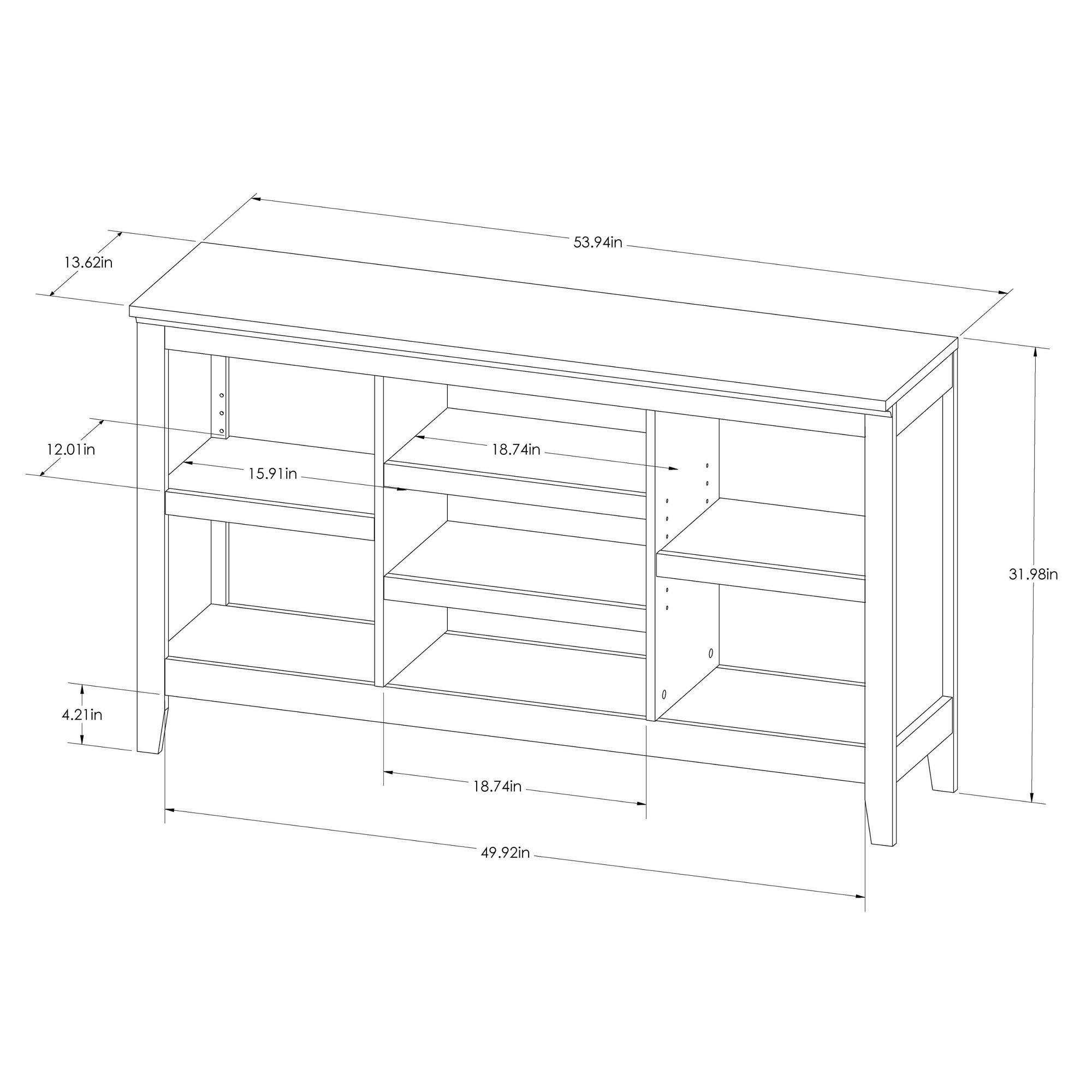 Threshold 32x22 Carson Horizontal Bookcase with Adjustable Shelves, Espresso