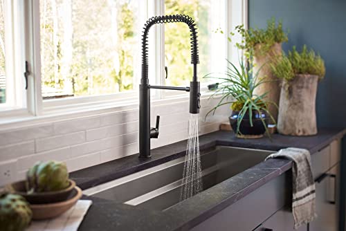 Kohler 24982-2MB Purist, 3-Spray, Kitchen Sink Faucet with Pull Down Sprayer, Vibrant Brushed Moderne Brass