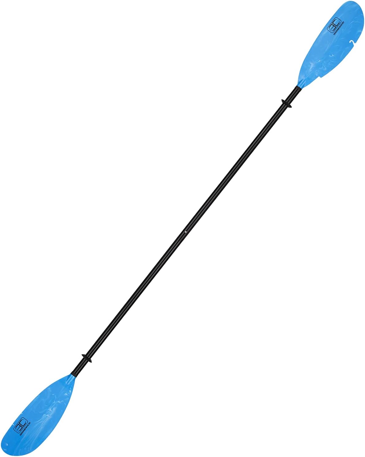 OCEANBROAD Kayak Fishing Paddle 250CM/98 Inches Alloy Shaft Kayaking Boating Oar with Paddle Leash Pack of 2