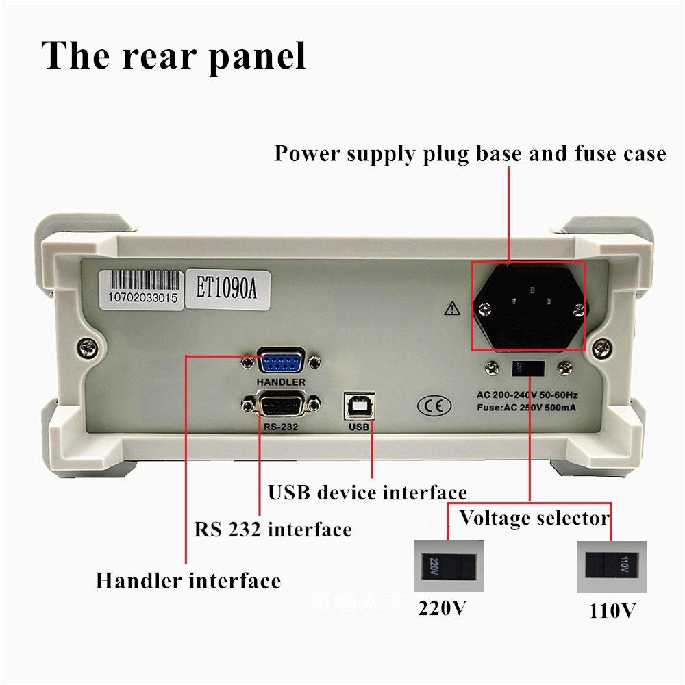 East Tester Digital Bench LCR Meter ET1090A Capacitance Resistance Inductance Measure LCR Digital Bridge Accuracy 0.1% 100hz~10KHZ Bandwidth Desktop Digital LCR Bridge