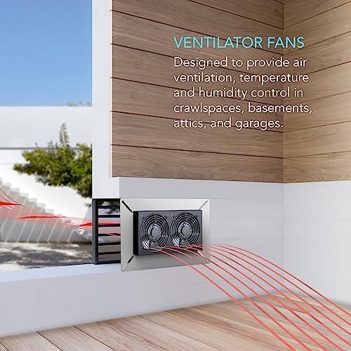 AC Infinity AIRTITAN, Ventilation Exhaust Fan for Crawl Space, Basement, Garage, Attic, Hydroponics, Grow Tents