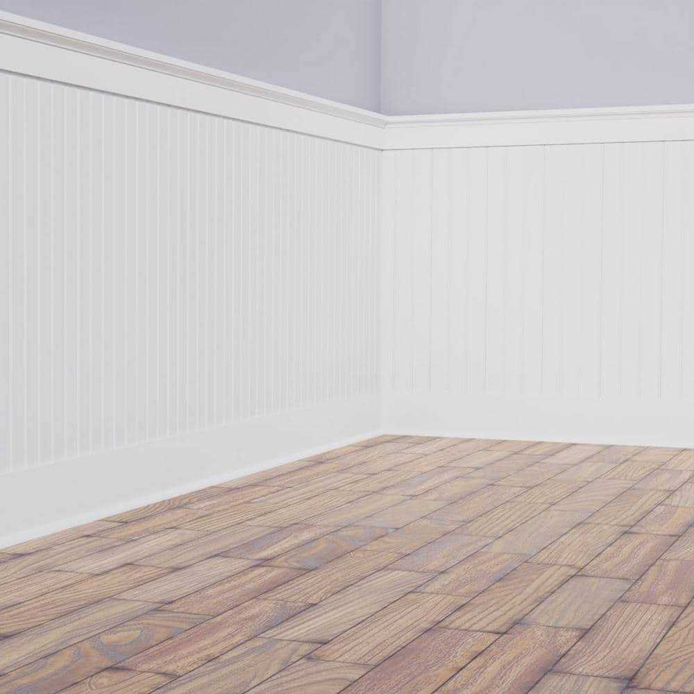 Ekena Millwork Deluxe Beadboard 8' Length PVC Wainscoting Kit - Shop Hardware Tools Online Store