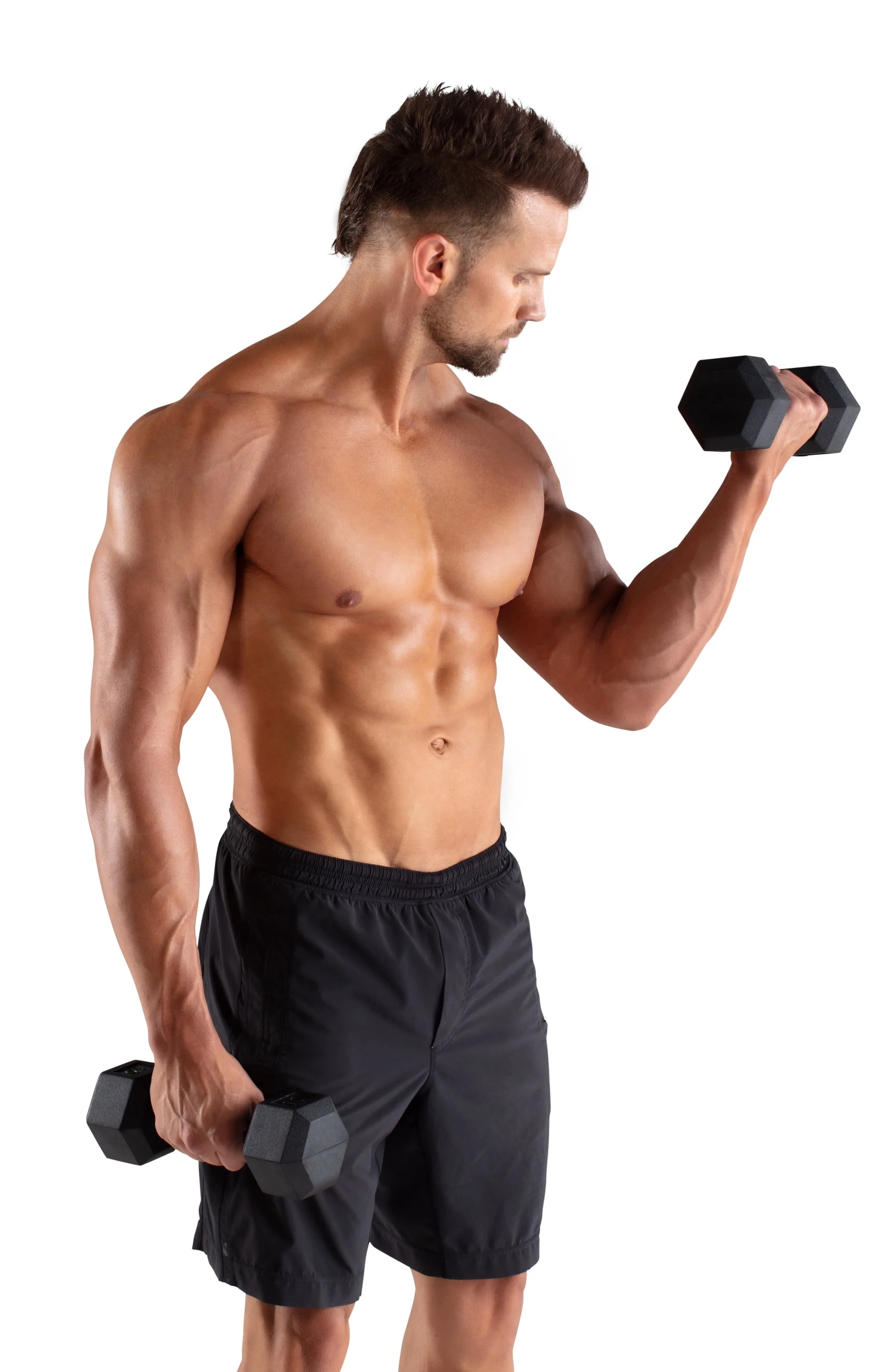 Weider, 25lb Rubber Hex Dumbbell, Single