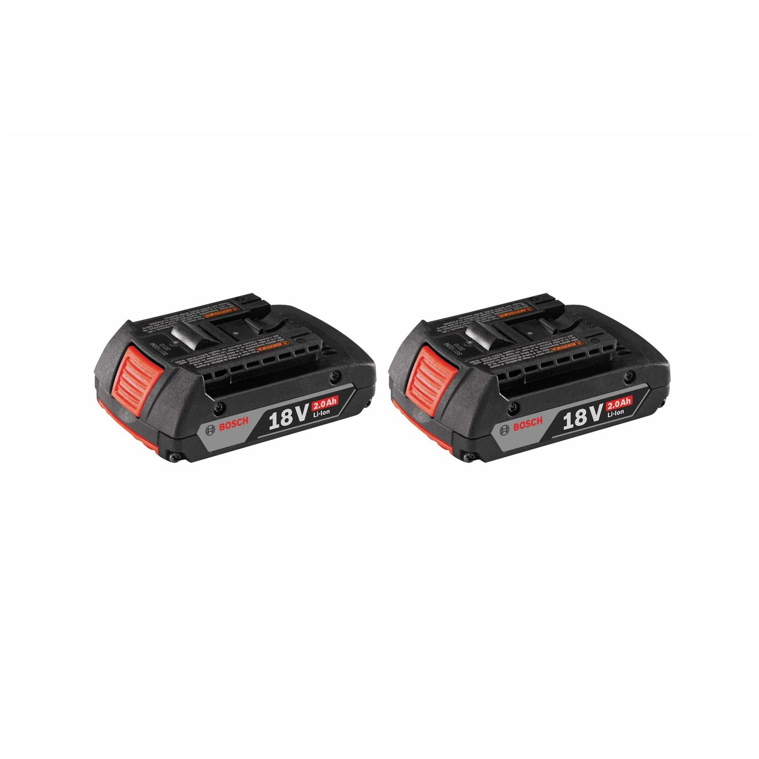 Bosch BAT612-2PK 18V Lithium-Ion SlimPack Battery - Shop Hardware Tools Online Store
