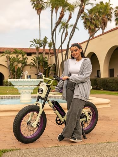 MACFOX X1S 2025 Ebikes for Adults, 750W Electric Bike Wheelie 25 MPH Max Speed, 38 Miles Range(PAS1), 20"x4" Fat Tires, City/School Commuting Electric Bike (UL2849, Class-3)