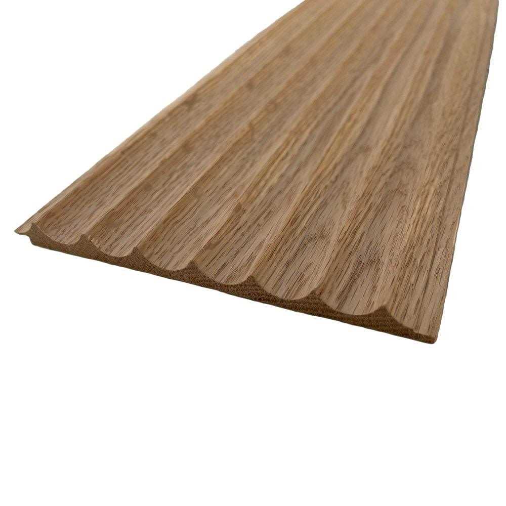 Timeline Fluted Solid Oak Scallop 72” Real Wood Slat Wall Paneling - Shop Hardware Tools Online Store