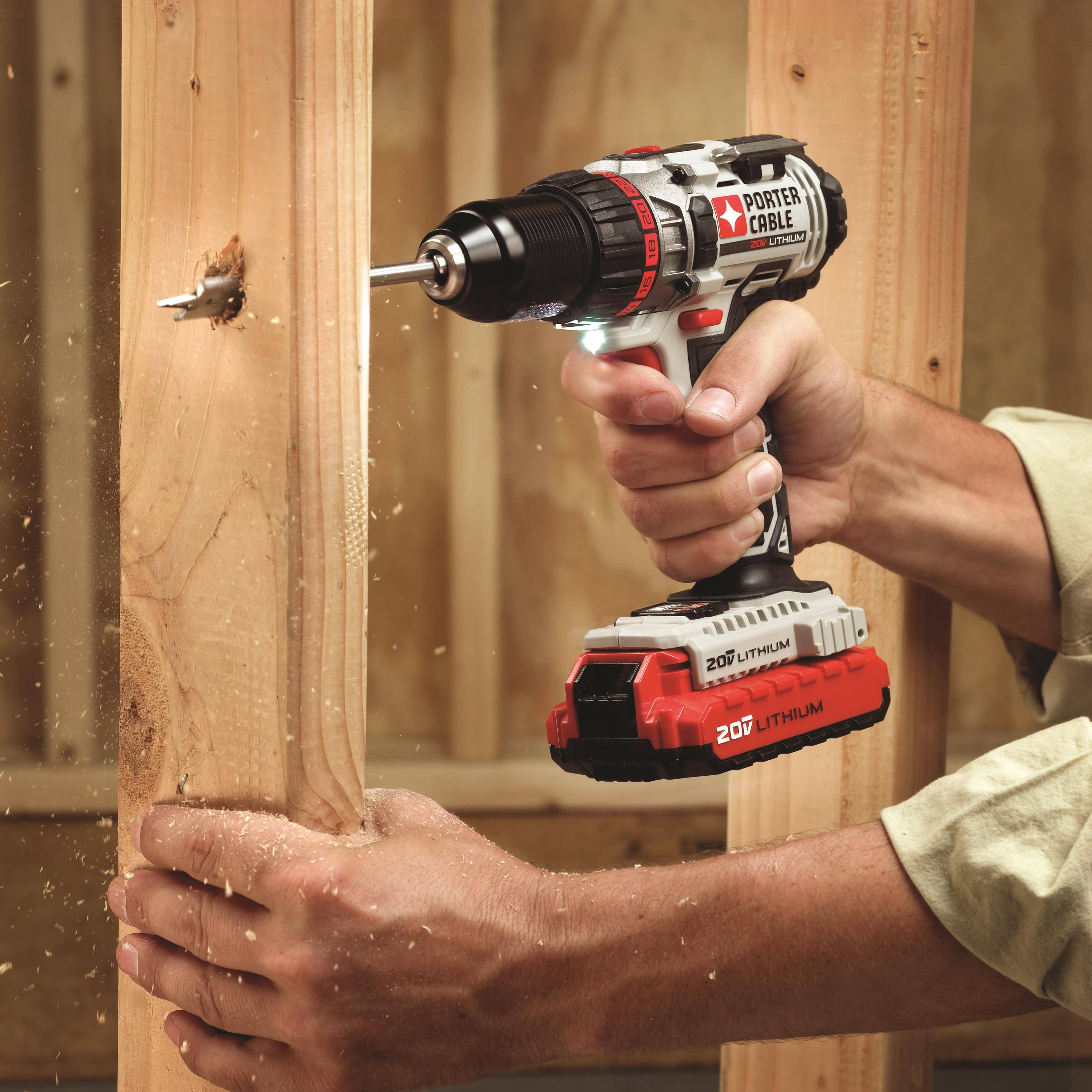 Porter-Cable 20-Volt Max* 1 and 2x22 Cordless Drill and Driver Kit PORPCC