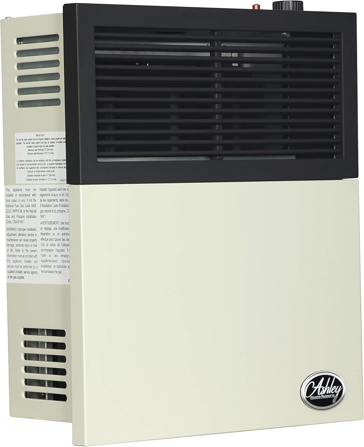 Ashley Hearth DVAG11N 11,000 BTU Direct Vent Natural Gas Heater, Cream