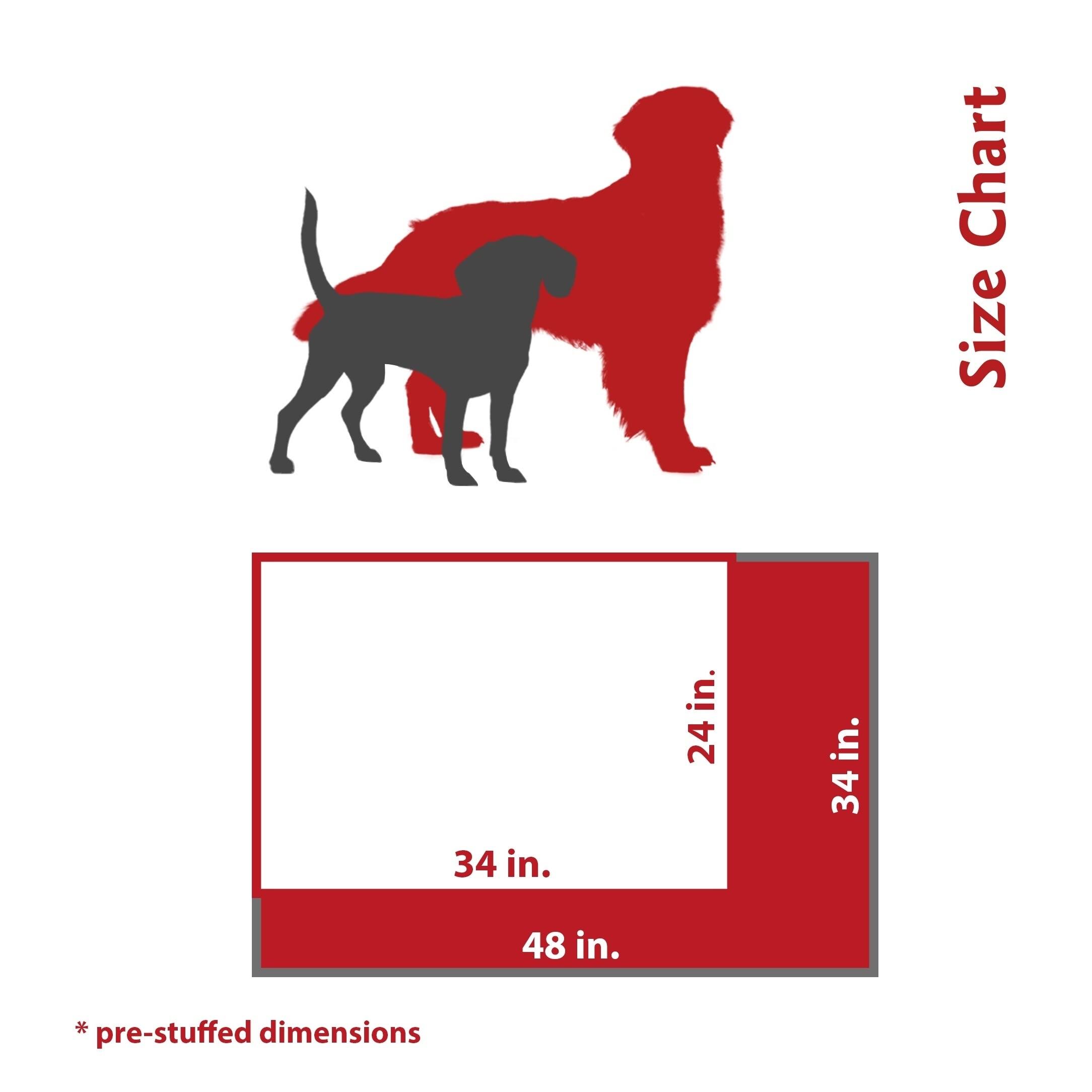 Majestic Pet Orthopedic Double Pet Bed Red