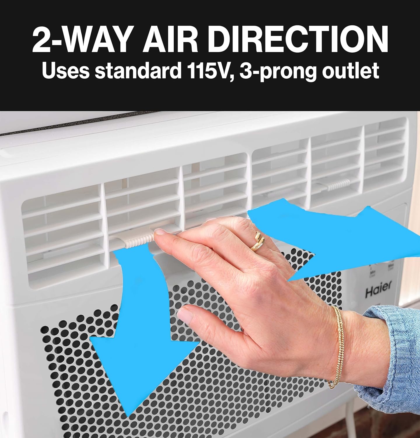 Haier Window Air Conditioner 5000 BTU, Efficient Cooling for Smaller Areas Like Bedrooms and Guest Rooms, 5K BTU Window AC Unit with Easy Install Kit, White